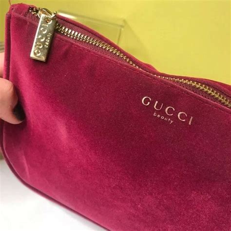 bright pink gucci bag|gucci makeup bag pink velvet.